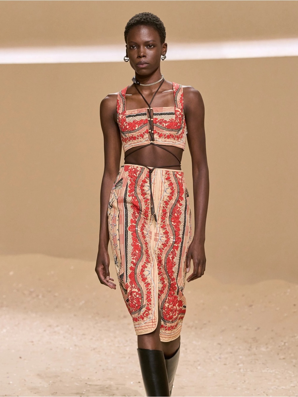 Hermés Spring 26 Quilted Skirt